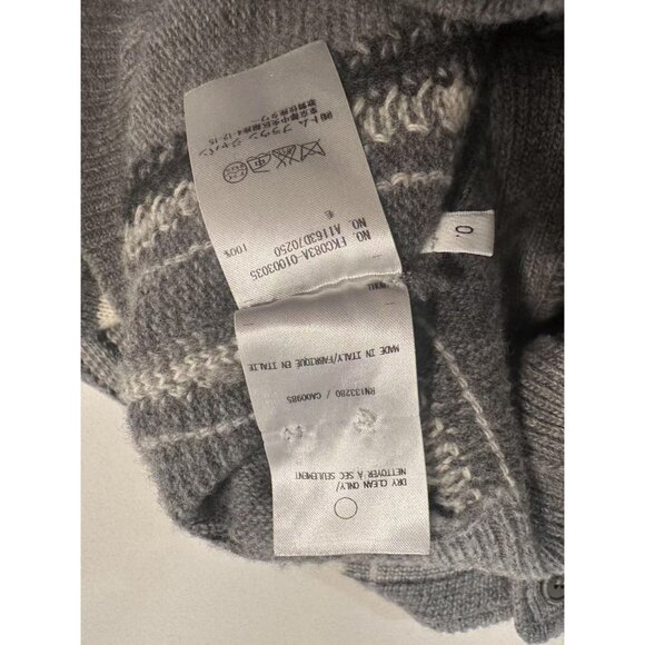 Thom Browne Womens Wool Cardigan With Plaid Pattern Button Closure & Striped Sle - Picture 5 of 5